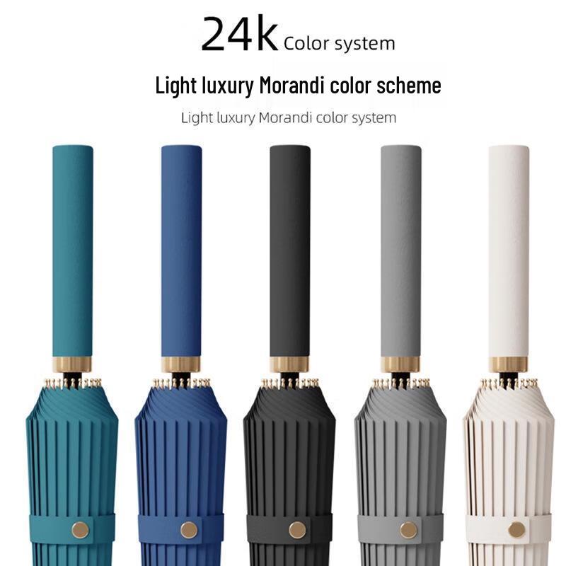 Gureide Automatic Long Handle Straight Umbrella with 24 Ribs