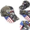 Camo Trump 2020 Hat Keep America Great Baseball Hat Embroidered Flag American
