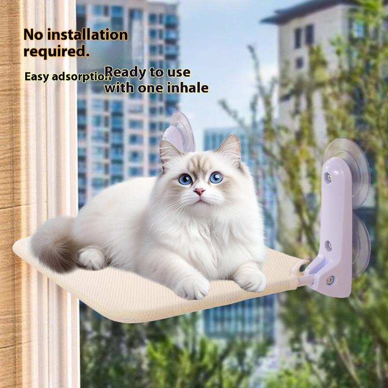 Nová kočičí houpací síť s přísavkami, skládací houpací síť, závěsné kočičí hnízdo, kočičí pelíšek, kočičí houpací síť na balkonové okno, kočičí bouda