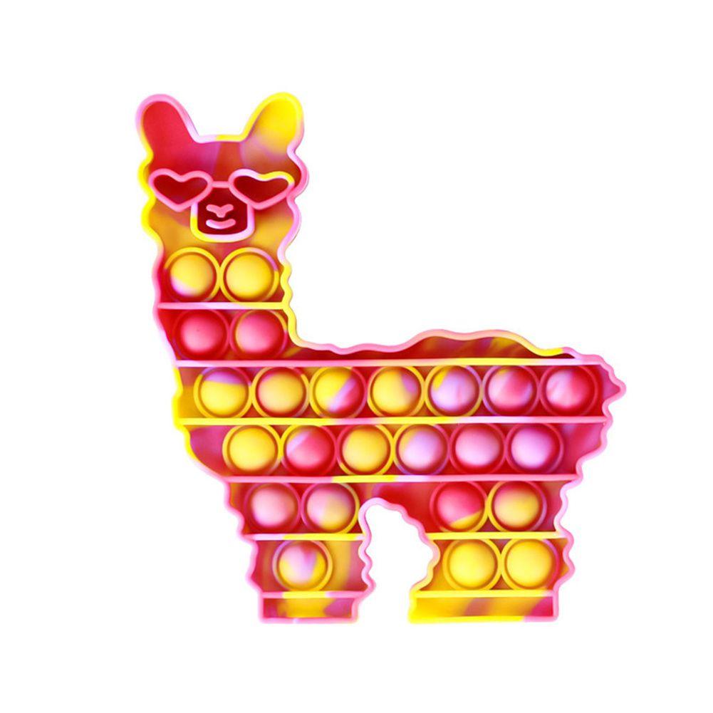 

Vibrant Alpaca Pop It Push Bubble Sensory Toy For Ultimate Stress Relief Red Purple Yellow