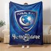 Name Custom Al-Hilal Print Flannel Blanket High Quality Warm Comfortable Cover for All Seasons Perfect for Gifts Home Decor