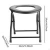 Folding Commode Chair Portable Toilet Seat Comfortable Nonslip Multifunction Stool Bath for