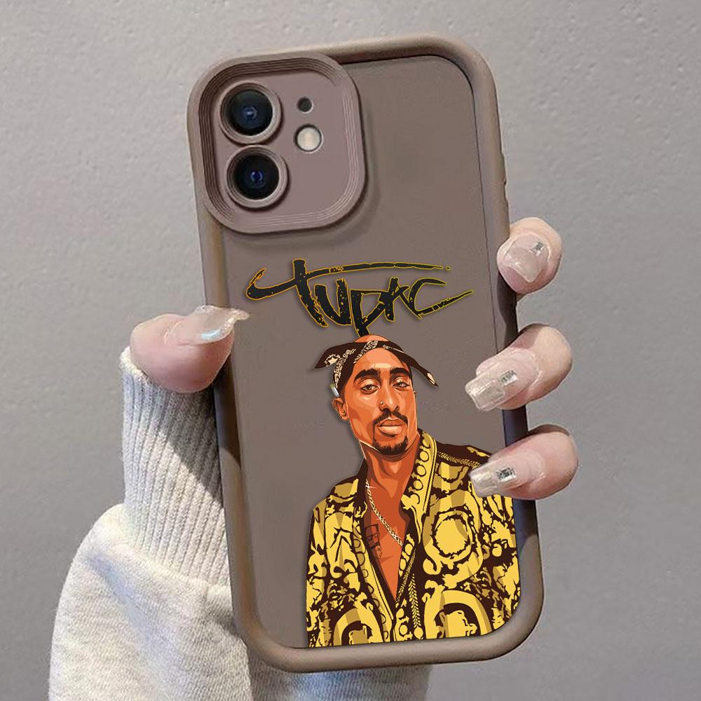 Tupac Shakur Hip Hop 2pac Cover Phone Case For Redmi NOTE 9 9S 10 10S 11 11S 11T 12 12S 13 14 PRO PLUS 4G 5G Silicone Case Shell
