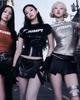 [USED] JUMP BLACKPINK PU Leather T-Shirt Black Jennie Ver.