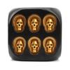 Halloween Skull Dice Skeleton Face Game Dice Resin 6 Sided Board Game Dice Novelty Party Toy Home Decorations