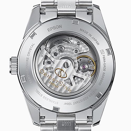 Orient Star RK-AU0006S Men's Automatic Watch, Standard Mechanical, Made In Japan, with 2-Year Manufacturer's Warranty, White and Silver