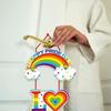 2 Set Celebrate Pride with Colorful Must-Have Party Accessory Rainbow Paper Door Hanging Decorations
