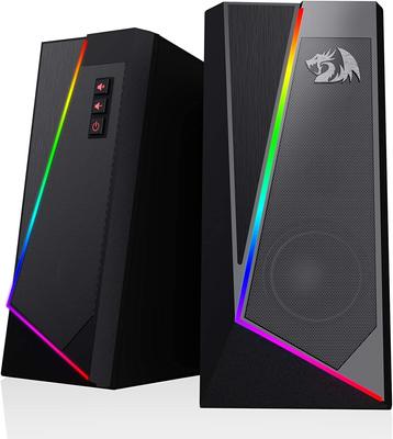 Redragon GS520 RGB Настільний динамік Канал ПК Комп’ютер Стереодинамік 6 кольорових світлодіодних режимів Покращений звук і легкий доступ Регулювання гучності Живлення від USB