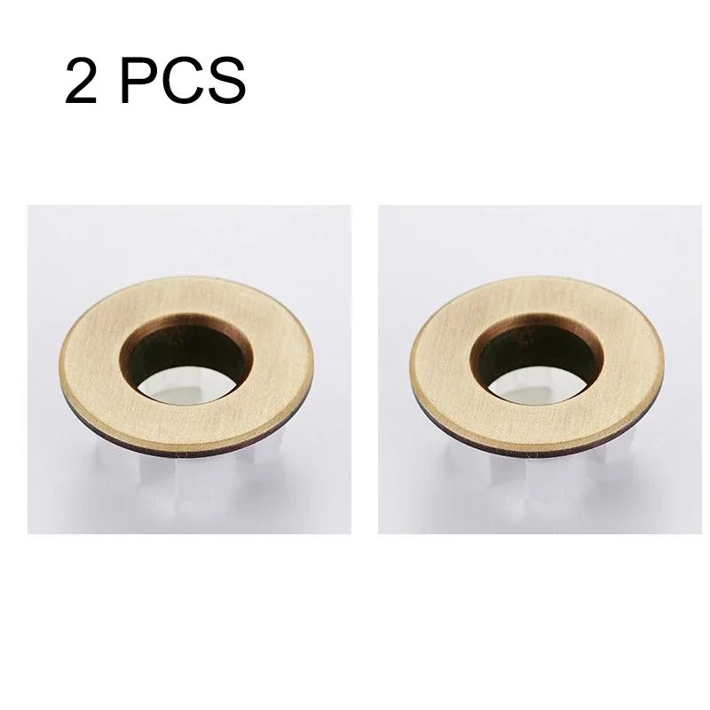 Tappo di troppopieno Nero Argento Oro Bronzo Vintage Ottone Lavabo da Bagno Rubinetto Lavandino Con Anello a Sei Piedi Inserto Sostituzione