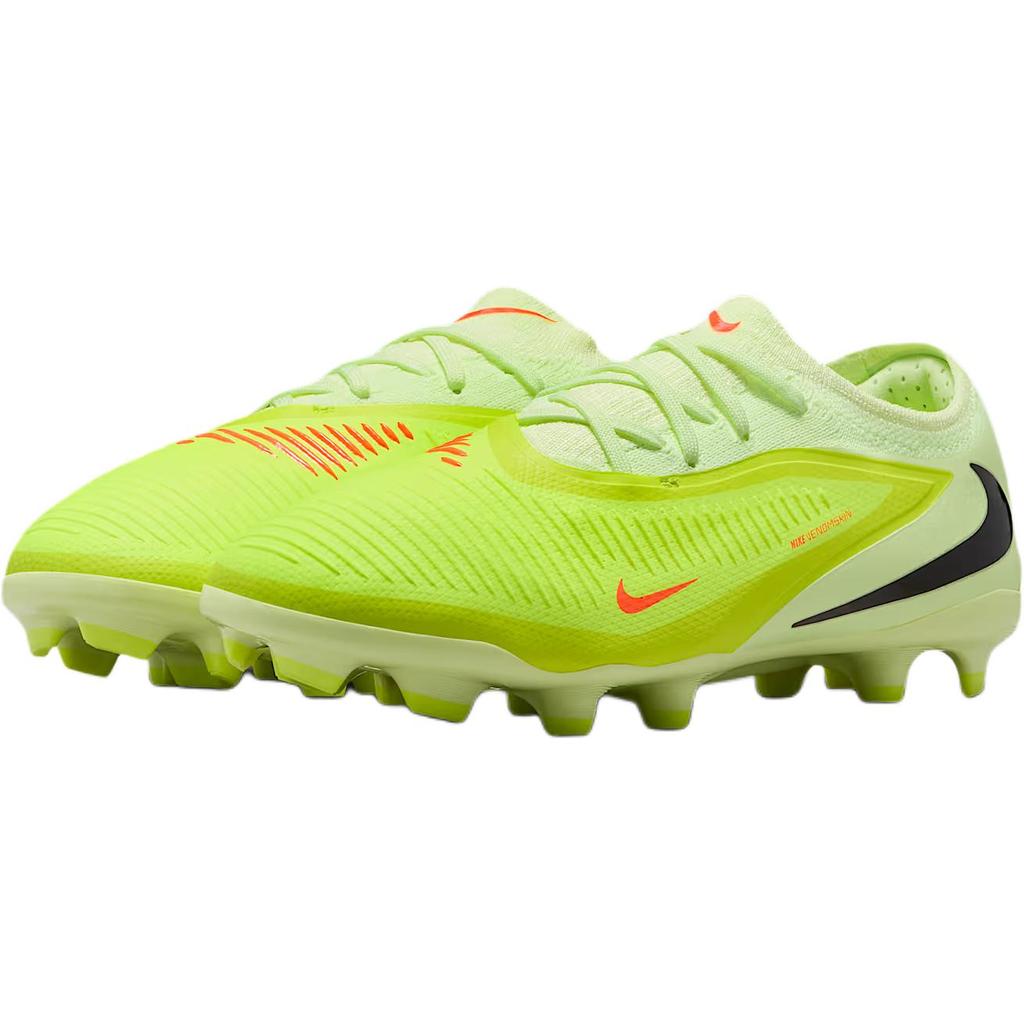 Nike Phantom 6 Low Pro MG GS Hyper Crimson Limelight Kids Cleats Yellow Black HM9204-800
