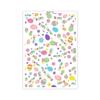 Clay Earrings Transfer Paper Easters Colored Eggs Printing Paper Water Soluble Transfer Decal Clay Transfer Sheets