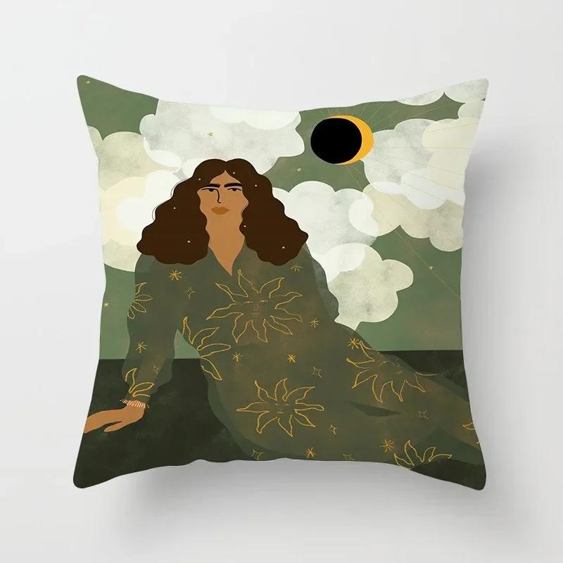 Office Sofa Cushion Cover Matisse Style Camera Record Player Printed Pillow Cover Luxury Home Decor Cushion Cover