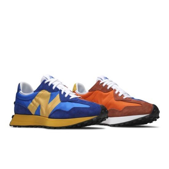 New Balance 327 Marine Blue Orange MS327LAA