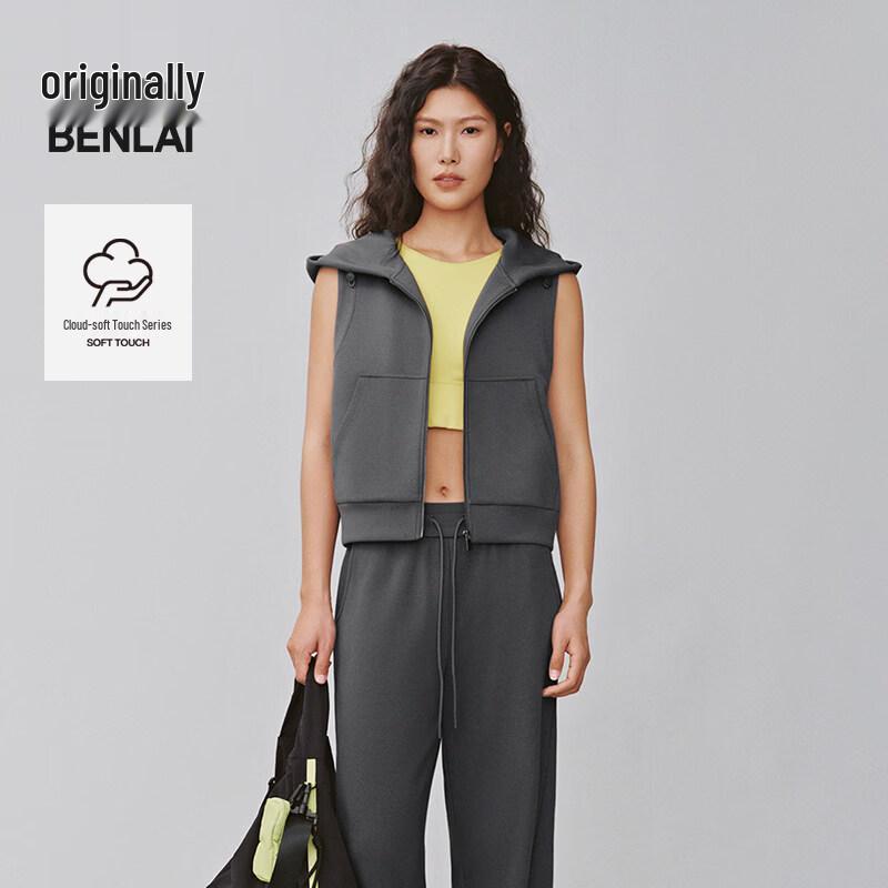 BENLAI Women s Cloud Soft Hooded Sports Vest M
