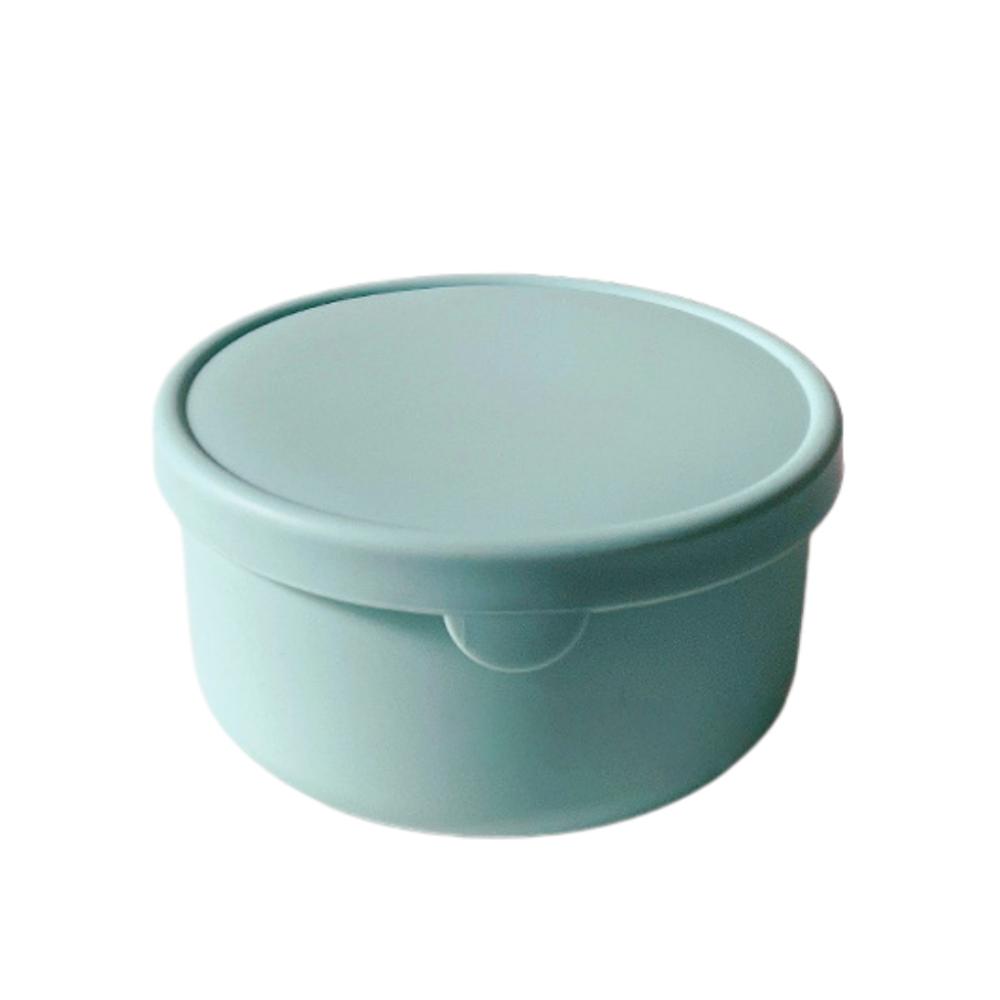New Silicone Salad Dressing Box 250ml 700ml BPA Free Snack Container Leakproof Lids Non-stick Lunch Boxes For Children