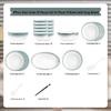 Morder Lanka Gradient Underglaze Ceramic Dinnerware Set