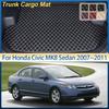For Honda Civic MK8 Sedan 2007~2011 2009 Leather Car Trunk Mat Anti-dirty Cargo Storage Cushion Boot Carpet Interior Accessories