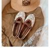 A New Style of Women's Shoes with A Hollowed-out Design and A Versatile Shallow Opening One-shoulder Style