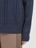 Chaenseseunoi Modal Cable Collar Knit (Navy)
