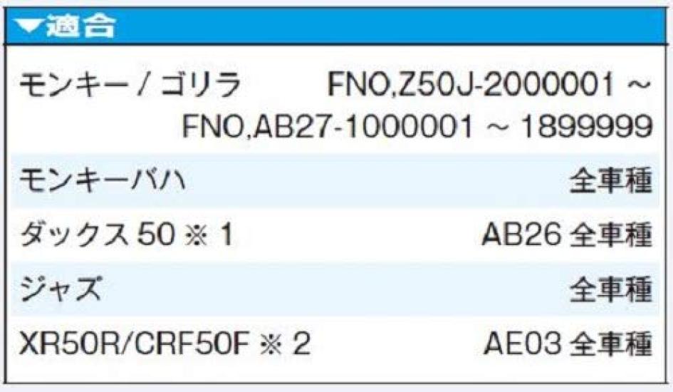 Kitaco Power Pack 50 for Dax Monkey, Gorilla, 50, Jazz, Etc. (Product Code 230-1133951)