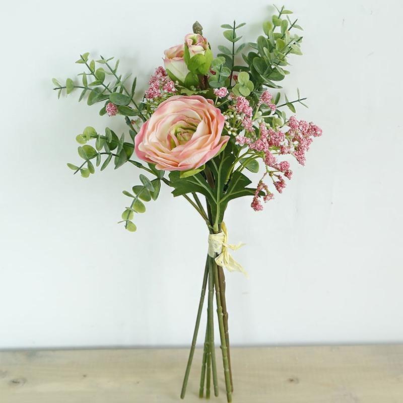 1 Bunch Silk Artificial Flower Artificial Gypsophila Peony Flower for Party Outdoor Wedding Table Living Room Decoration