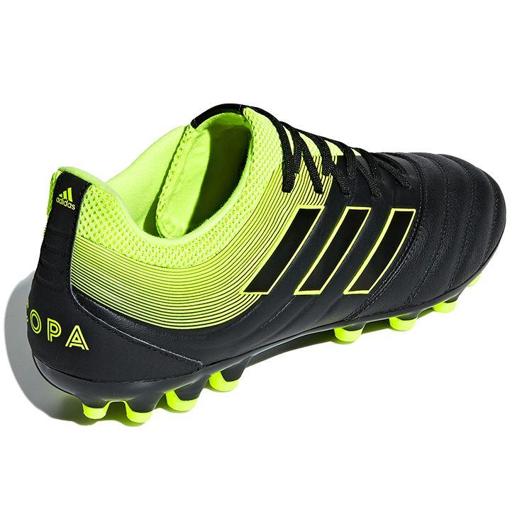 Adidas Copa 19.3 Round Toe Comfortable AG (Rubber Short Studs) Slip Resistant Durable Soccer Shoes Men Soccer Shoes Green Black F35774