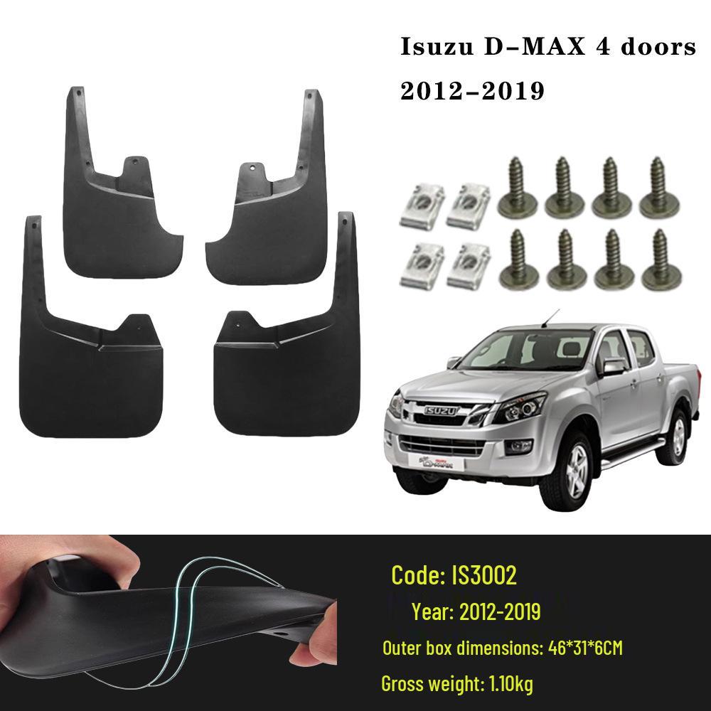 Isuzu D-MAX Mud Flaps (2012-2026) for Two-Door & Four-Door Models