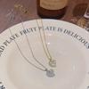 Elegant European and American Heart Necklace: Gold-Plated Copper Love Pendant for Women
