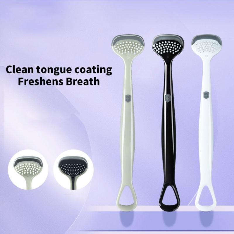 Soft Bristles Tongue Brush For Gentle Mouth Care Soft Bristles Tongue Scraper Suitable For Home Office Or Travel Use