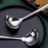 2Pcs Stainless Steel Thickened Long Handle Soup Spoon For Hot Pot Serving Porridge Kitchen Tableware Cooking Utensil