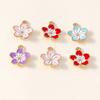 Breloques Émail Fleur de Cerisier - 13x16mm Mini Pendentifs pour Fabrication de Bijoux DIY, Boucles d'Oreilles, Colliers & Bracelets
