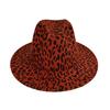 Ladies Black Fedora, Leopard Print Hat, Men'S Jazz Hat, Spring And Autumn Top Hat, Big-Brimmed Jazz Hat.