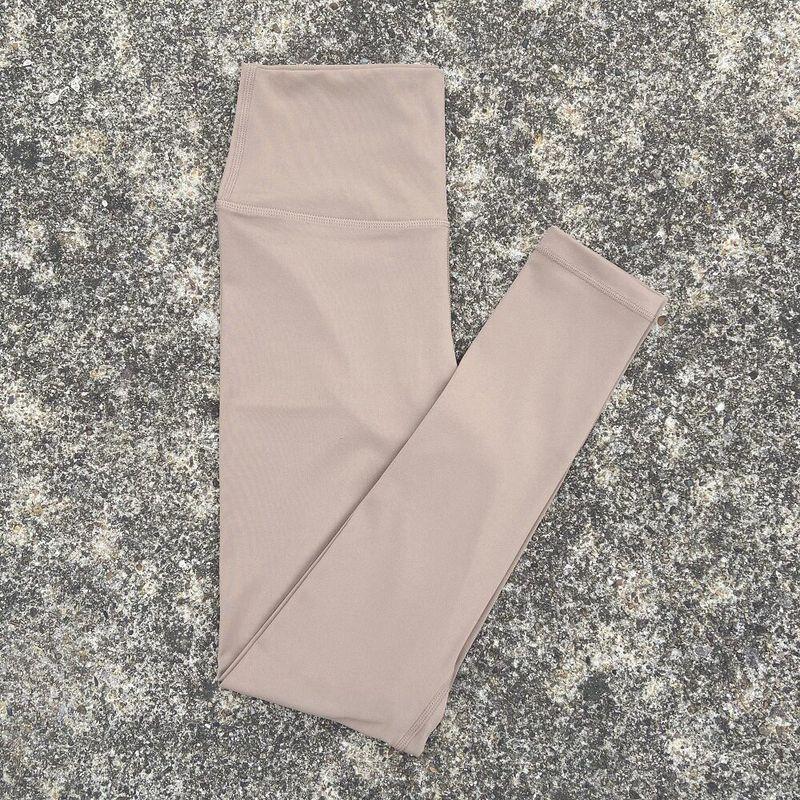 Pure Color High Waist Fashion Ankle-Length Pants Peach Hip Yoga