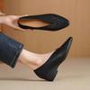 Summer Women's V-Cut Hollow Out Wedge Heel Shoes - Soft Sole Comfortable Mother Shoes, Korean Style Casual Commuter Flats