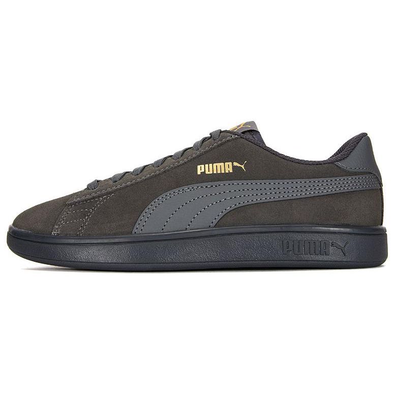 

Puma Smash V2 L CN Leather Low-Top Sneakers Unisex Sneakers Gray Gold 391840-01 37