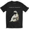 Trendy Stylish Casual White Imagine Dragons Band Vintage Action Silhouette Graphic Print Cotton Short-Sleeve T-Shirt