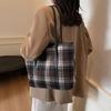 Leisure commuting large-capacity plaid bag women's new autumn and winter versatile shoulder bag casual tote bag
