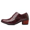 2026New  Men Dress Shoes Leather Pointed Toe Men’s High Heeled Shoe Big Size 47 Gentleman Oxford Shoes For Men Zapatos Hombre