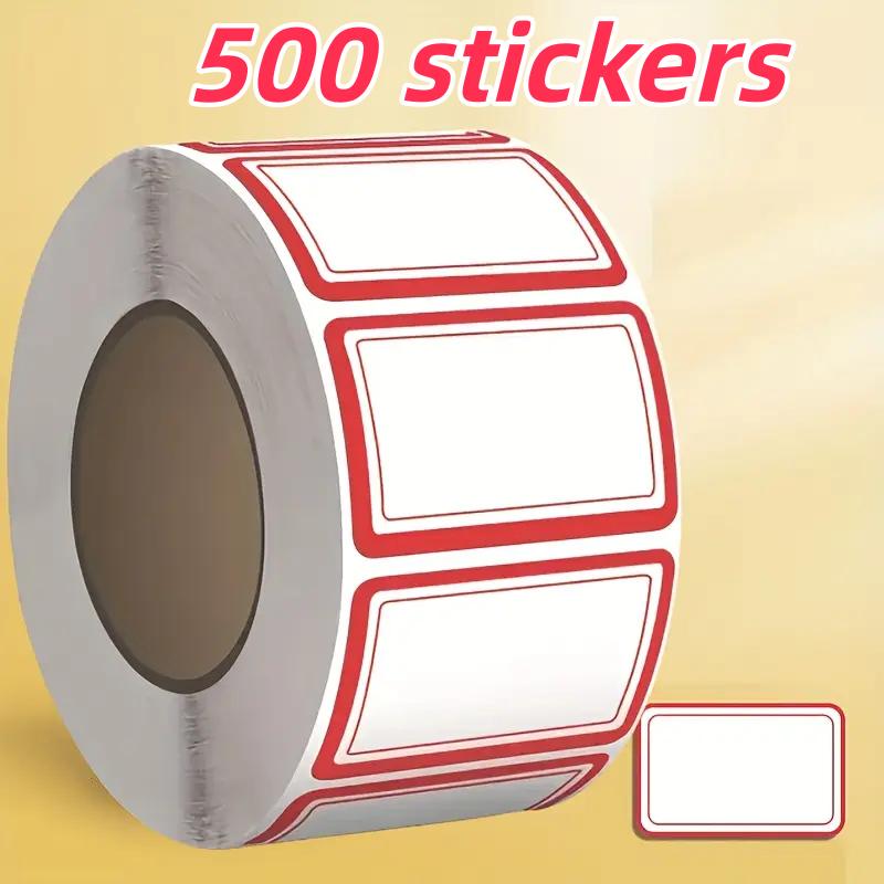 

500pcs Reusable Freezer Labels, Residue-Free Peel & Stick, Waterproof & Oil-Resistant for Kitchen Organization червоний