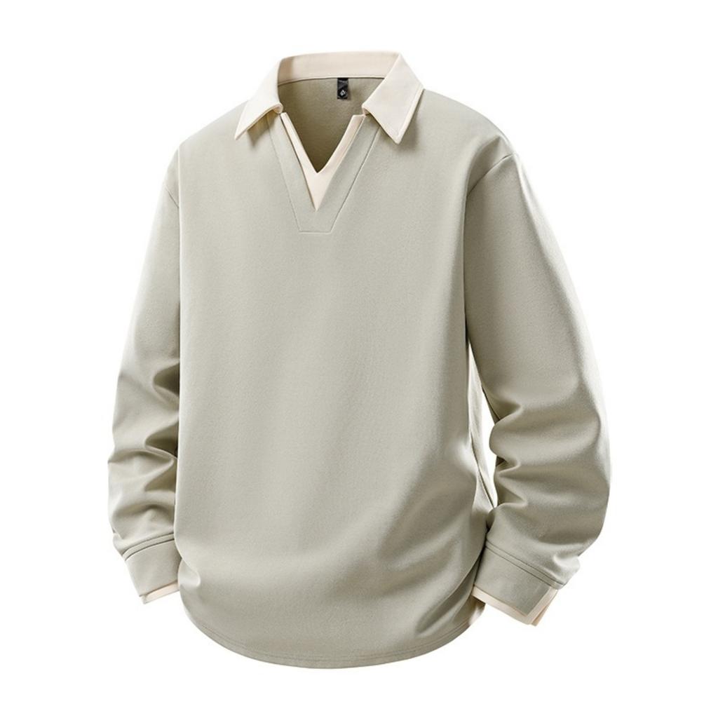 Men's Casual Color-blocking And Patchwork Style Two-piece Hoodie, Men's Loose Lapel Shirt Hoodie