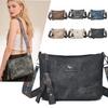 Retro and old textured soft leather messenger bag shoulder bag
