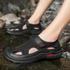 Fashion Summer 2025 Men's Outdoor Breathable Hollow Mesh Shoes Fashion Brand Men's Comfortable Water Wading Non Slip Soft Bottom Sandals