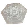 Selenite Charging Plate Hexagonal 18cm - Direction And Decision