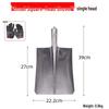Manganese Steel Pointed Shovel for Home, Soil Digging, Construction, and Snow Removal; Outdoor Iron Snow Shovel.