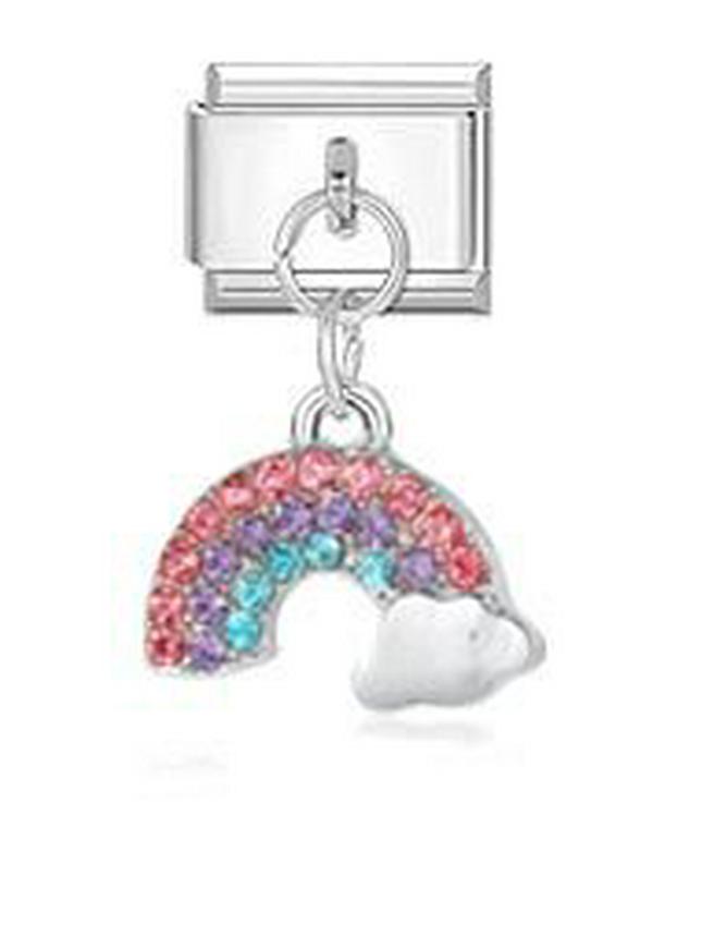 Italian Style DIY Bracelet Bangle with Pendant and Module Splicing Accessories