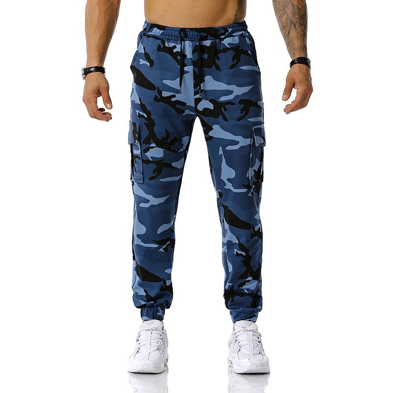 Men's Pants Camouflage Jogging Pants Outdoor Sports Pants Football Training Fitness Trousers Casual Sweatpants Men
