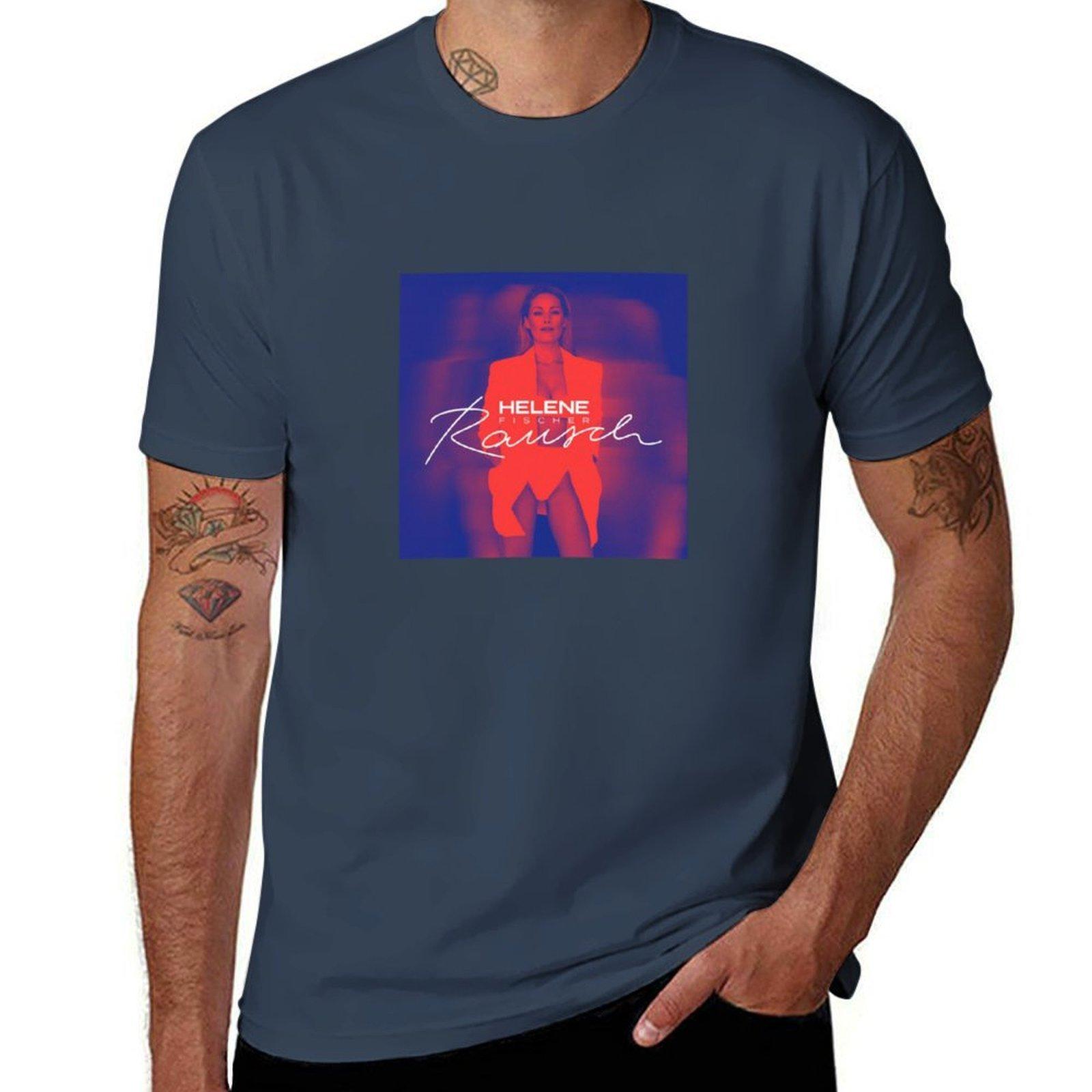 Helene Fischer Rausch Never Enough TShirt Basic Plain Short Sleeve Crew Neck Tee S