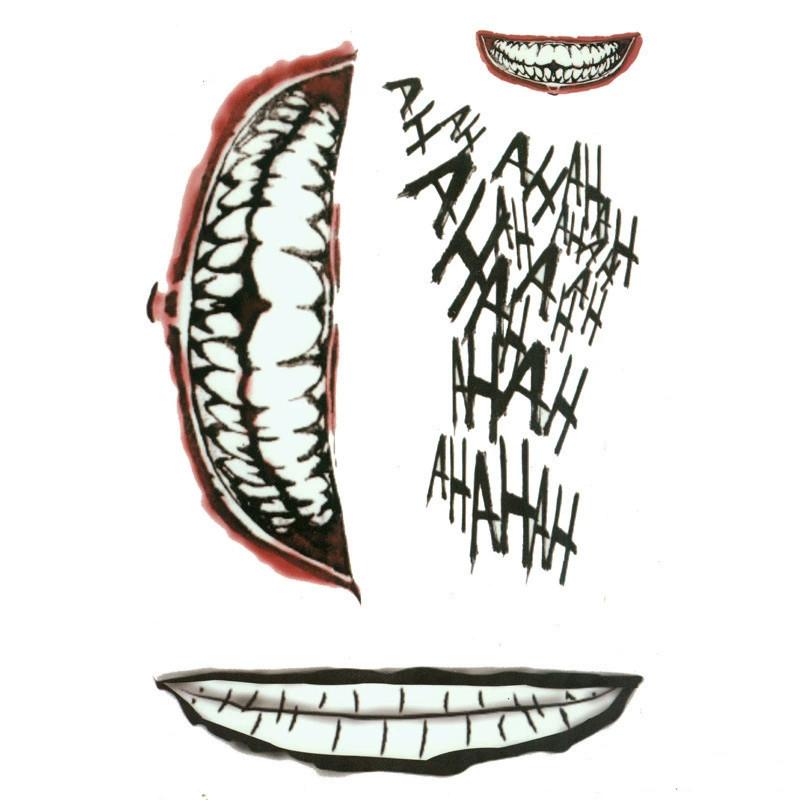 Suicide Squad Harley Quinn Tattoo Sticker Water Transfer Decal For Halloween Decor