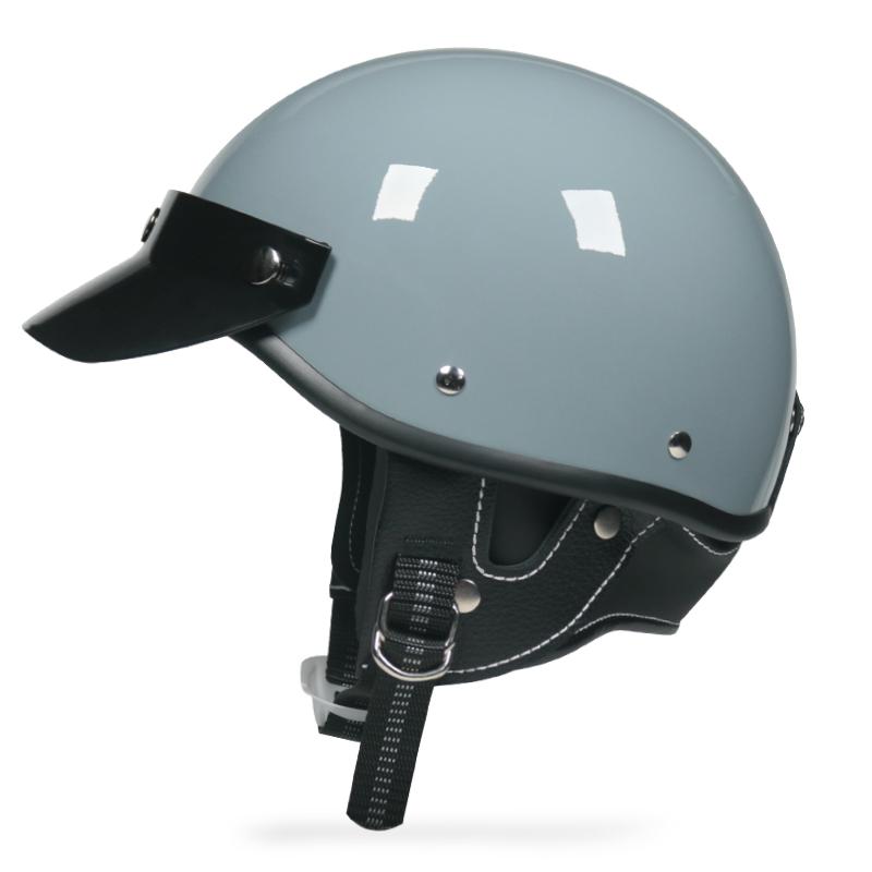 ORZ Retro vintage motorcycle helmet scooter half helmet cruiser prince motorcycle helmet S