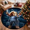 horror movie Pattern Round Rug, Indoor/Outdoor Mat, for Picnic, Gameroom, Bedroom, Office, Living Room, Home Decor Carpet, Birthday Gift